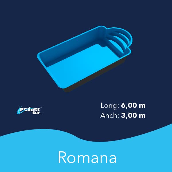 Thermal pool cover Poliestsur model Romana